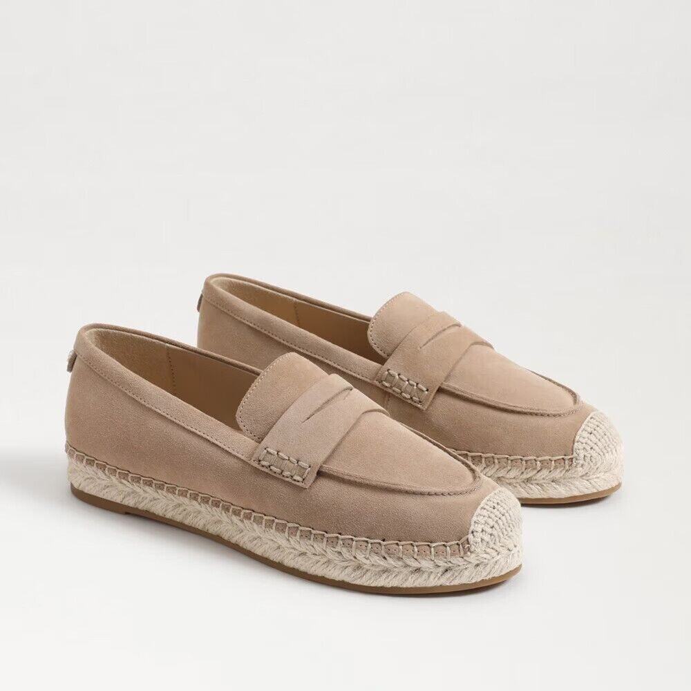 Sam Edelman Women SHOE Kai Espadrille Loafer Flat Comfort Taupe Beige $130 Sz 10